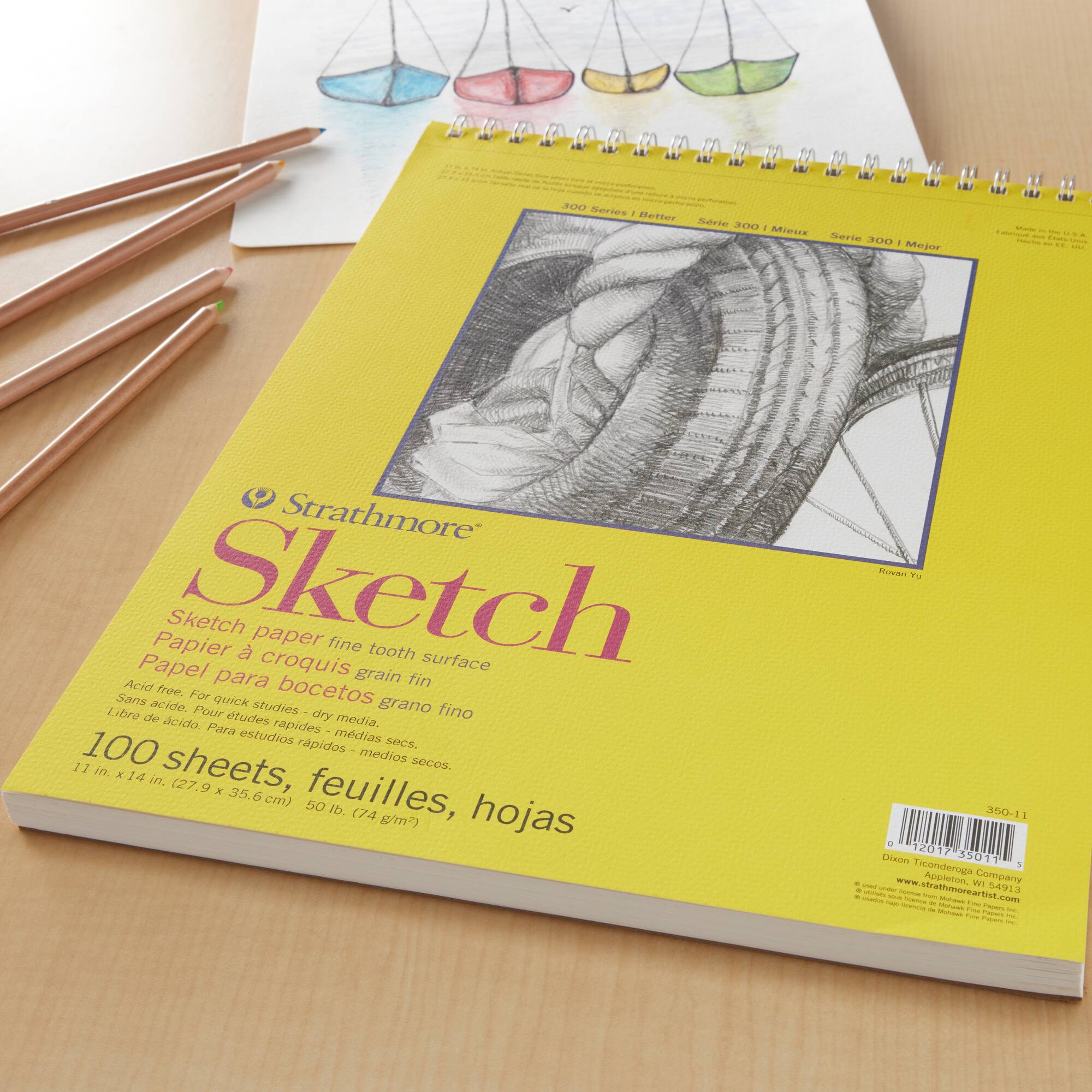12 Pack: Strathmore® 300 Series Wired Sketch Paper Pad